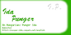 ida punger business card